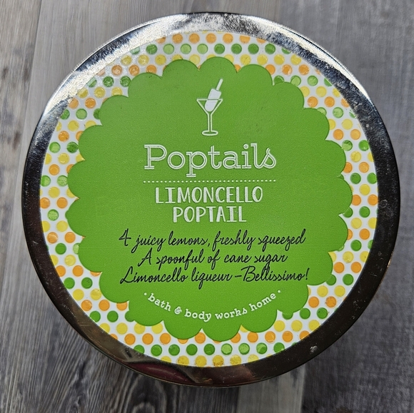 Bath & Body Works Lemoncello Poptail Candle 3 Wick NEW HTF 2015 - Picture 2 of 4